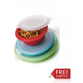 Progressive International PROGRESS INT CB-20 Kitchen COLLAPSIBLE STORAGE BOWLS ***Dishwasher Safe
