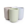Uviviu Bathroom Cups, Plastic Toothbrush Holder, Tumbler Cup, 350ml (White)