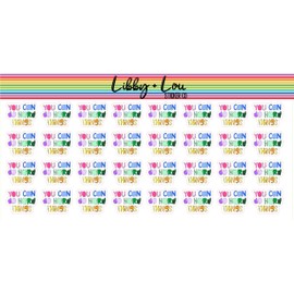 You Can Do Hard Things Planner Sticker | Vertical Planner | Horizontal Planner | a5 Planner | Mental Health Quote | Self Love