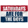 Saturdays are Boys Flag Fraternities Parties Dorm Room Balcony Decor