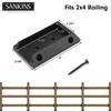 SANKINS 40pcs Deck Railing Bracket Connectors for 2x4, Deck Railing
