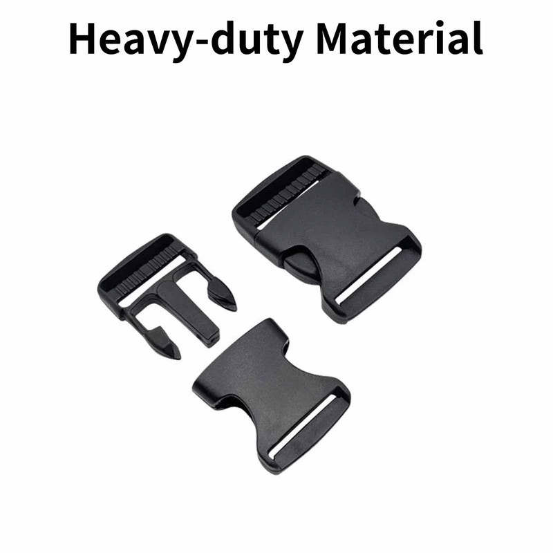 KTHZI 6 Sets 25mm Plastic Buckle Clip,Side Release Buckle with
