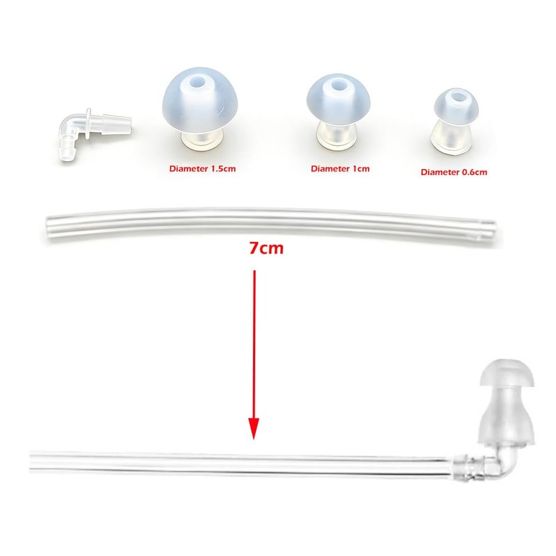 DeaHea 3 Set Hearing Aid Ear Plug Replacement Silicone BTE