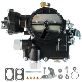 Black 3310-864940A01 Marine Carburetor For Mercruiser 3.0 L 2.5L 2 Barrel Carburetor 4Cyl Engine With Electric Choke Long Linkage Gasket Jets Replace 8M0045397