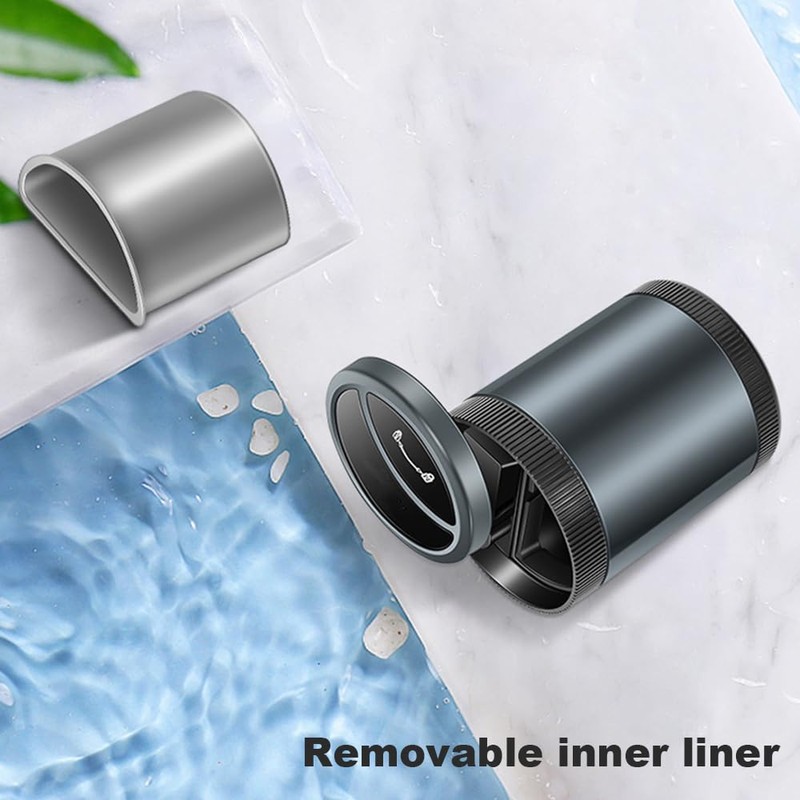 Car Ashtray,Detachable Portable Mini Vehicle Trash Can Smart Sensor with