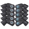 10 Piece Iron Cover Golf Covers with Count #4-9 AW