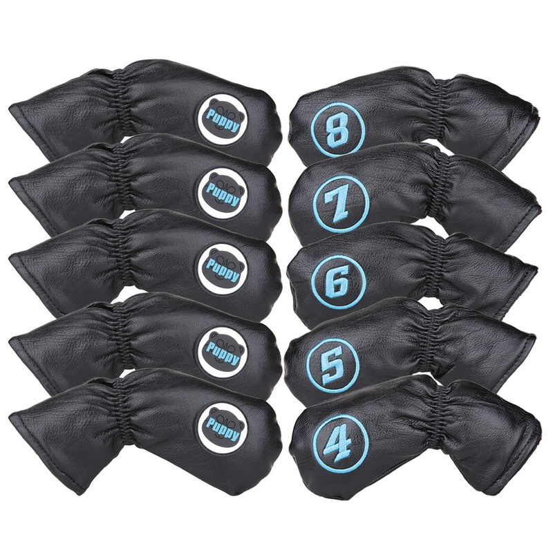 10 Piece Iron Cover Golf Covers with Count #4-9 AW