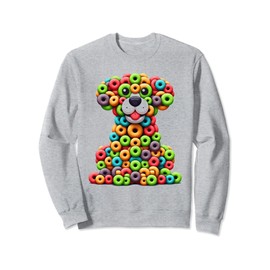 Fruit Loops Cat Fun Sweatshirt, gray