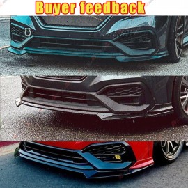 dtangor For 2022-2024 Subaru WRX ST-Style Gloss Black Front Bumper Spoiler Splitter Lip