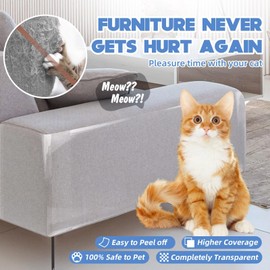 Beojonvy Katzen Kratzschutz Folie, Kratzfolie-Katzen-Selbstklebend, Kratzschutz-für-Katzens, Anti-Kratz-Folie für Hunde Kratzwand Kratzschutzs Geeignet für Sofas, Wände und Möbel (30 cm x 3 m)