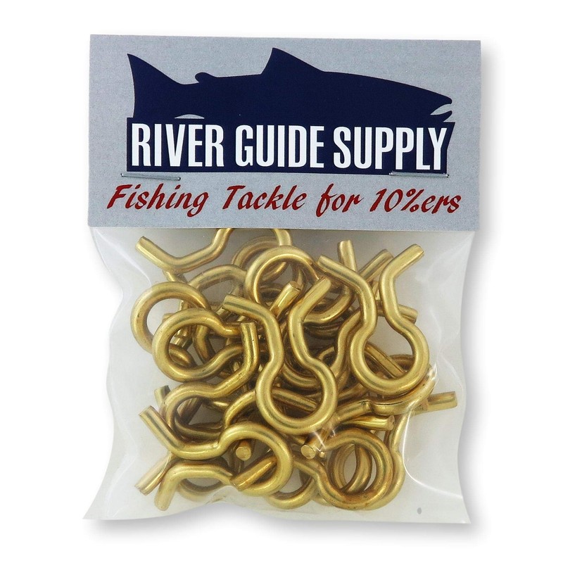 River Guide Supply 20 Brass Downrigger Mold Eyes - Eyelets