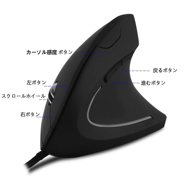 Vertical Mouse USB Wired Large XL Vertical Ergonomic Mouse 3200