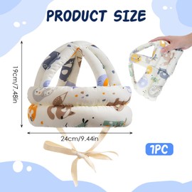 Baby Head Protection Helmet, Protective Cap for Toddlers 6-36 Months, Breathable Cotton, Adjustable, Safety Hat for Crawling, Playing and Walking, Lightweight and Comfortable