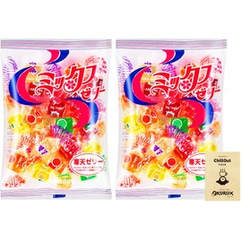 OKURUX [Set of 2] Kinjo Seika Mixed Jelly 6.7 oz (190 g) x 2 Bags CHILLOUT PACK Melon, Grape, Pine, Orange, Strawberry, Agar Jelly, Oblate