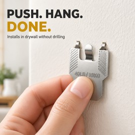 40 lb Claw Drywall Picture Hangers for Frames, Mirrors & Wall Decor