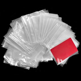 Diompirux Pack of 300 Transparent Trading Card Sleeves, 66 x 91 mm Clear Card Sleeves, Trading Card Accessories, Standard Size Sports Cards, for Collecting All Types of Cards