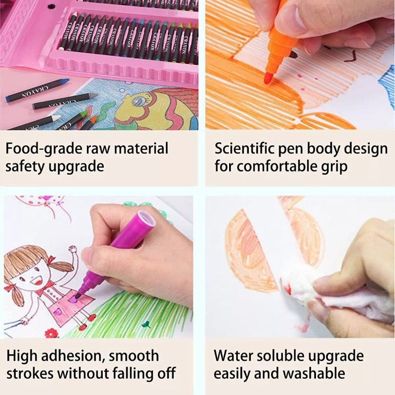 PUNKZZ 208 Piezas De Arte Para Niños Kit Set De