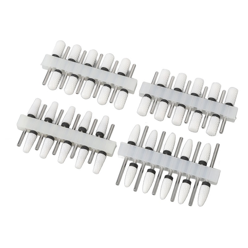 40Pcs Nail Drill Bit 4 Types Ceramic Nail Removal Bit