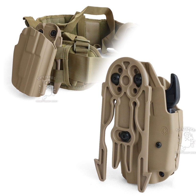 SHENKEL Holster Molle Adapter Tan Molle Locking Fork Holster Attachment