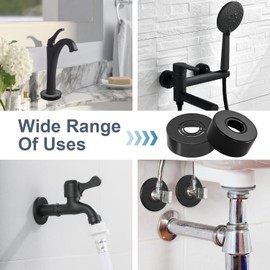 6 Stück Rosette Duscharmatur 66mm und 70mm Heizungsrohr Rosette Rosetten für Heizkörperrohre Abdeckrosette Schwarz Rosette Wasserhahn Abdeckung Gewinderosette für Duscharmatur Heizkörper Wasserhähne