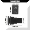 Hihaha Fog Light Pressure Switch with Connection Cable for Toyota