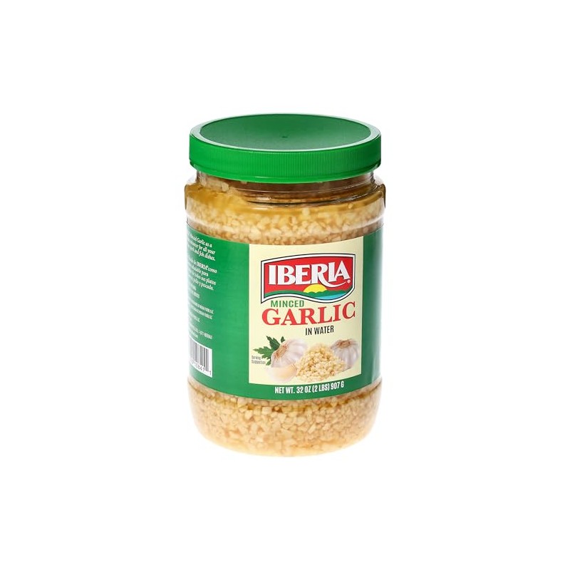Iberia Minced Garlic In Water, 32 Ounce