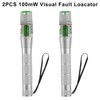 2PCS 100KM Visual Fault Locator for Fiber Optic Cables, VFL