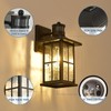 FLEDAVID Motion Sensor Porch Light Dusk to Dawn Outdoor Wall