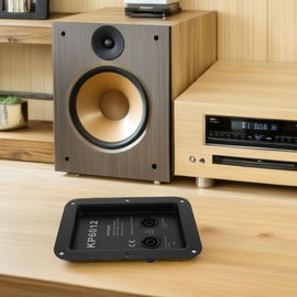 Garneck 2 Pcs Box Speaker Accessories Terminals Speaker Connection Plate Speaker Jack Panel Terminal Wire Cup Speaker Cabinet Wiring Panel Speaker Wire Plate Speaker Component Iron Black