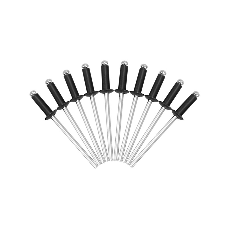 QWORK Aluminum Blind Rivets, 500 Pcs 1/8" x 3/8" Black