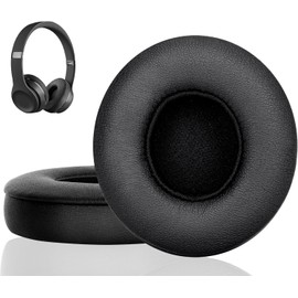 cyclingcolors 2 x Ear Pads Headphones Earphones Pad Black Sponge Covers Replacement Ear Muffs Microphone Microphone Filter Foam Wind Protection 65 mm