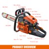 JPNTECH 60cc Gas Chainsaw 20 Inch 2-Cycle Petrol Chainsaw Handheld