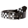 Snap On 1 1/2" White & Black Checkerboard Punk Rock