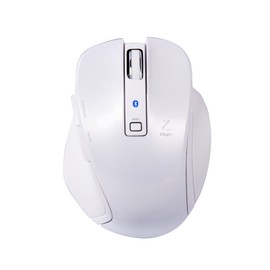 Digio2 Z 究極のカタチ Bluetoothマウス 5ボタン Blue LED Sサイズ ホワイト 48324