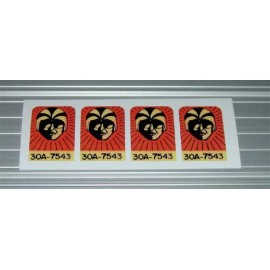 Williams Tri Zone Pinball Machine Drop Target Decal Set