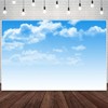 Blue Sky Backdrop White Clouds Sunshine Scenery Photography Background Adventure
