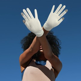 MOUNT TEC Non-Slip Outdoor Touchscreen Gloves UV Protective Sunblock Gloves UPF50+ Summer Sun Glove for Women Fishing Cycling Hiking Driving Kayaking (Beige,XL)