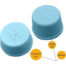 2Pcs Blue Replacement Valve Caps for Car Air Conditioning, Leakproof R134a AC System Charging Port Caps Valves, Low Pressure ac Cap, ac Caps for Cars (High and Low Pressure)