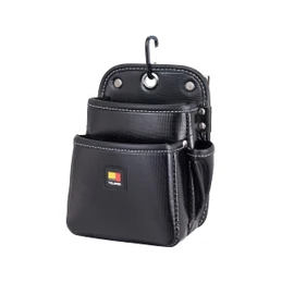 Tajima SFKBN-2S2H Removable Waist Bag, Twin Hooks, 2 Tiers, Small, Moisture Resistant High Density Nylon, Easy to Put on and Take Off, Easy to Attach to a Belt, Easy to Reassemble Waist Tools, Choose