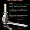 Luocute Hotend Kit Fit for Bamboo Lab P1 P1S V2.0