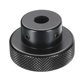 sourcing map Aluminum Alloy Handwheel 40mm OD 8mm Bore Aluminum Milling Machine Handle Machine Tool Hand Wheel with Wrench and 2pcs Screws for Milling Machine Lathe, Black