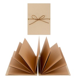 6x8 Inch Accordion Scrapbook Album, Stretchable Folding Photo Memory Book