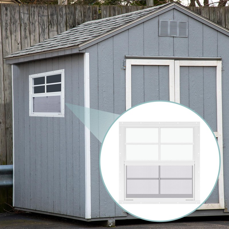 Tandefio 2 Pack Shed Window, 16'' x 16'' White Transom