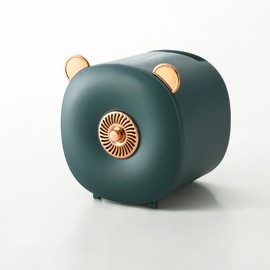 Wall Mounted Roll Paper Storage Box Multifunction Punch Free Toilet Paper Box for Home Green Aromatherapy Available