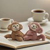Plushland Magnetic Monkey Plush Pair - Couple Stuffed Animals Set