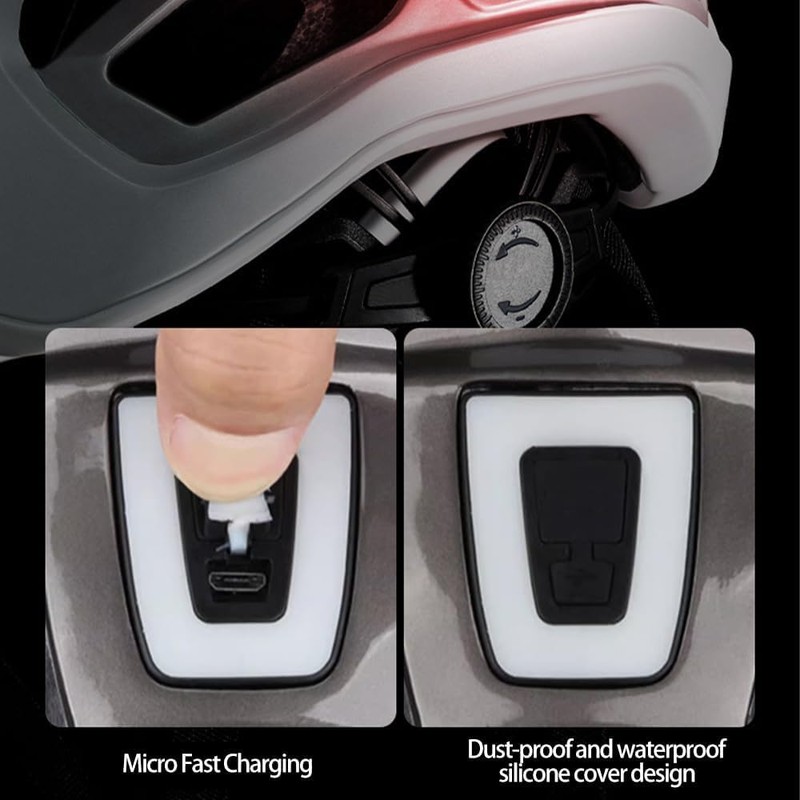 Bicycle Helmet with LED Light, City Helmet, Ultralight Cycling Helmet,