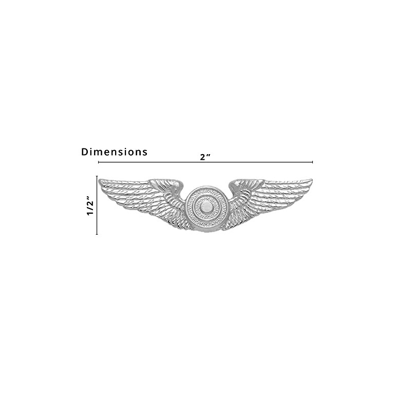 Smith & Warren Aviator Pilot Wings With Target Uniform Pin