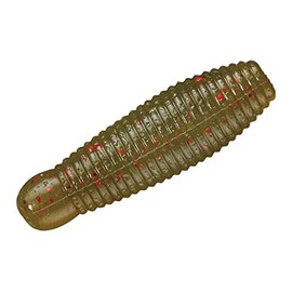 Smith LTD Worm Gary Yamamoto Immoglub 2.4 inches (60 mm), Approx. 0.3 oz (8.5 g), Light Green Pumpkin/Small Red Flake #357 Lure