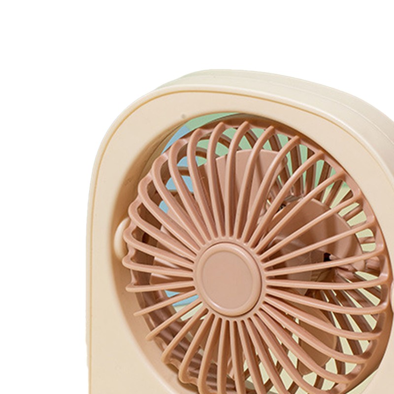Small Desktop Fan Portable 115 Degreees Wind Direction Adjustment Cute