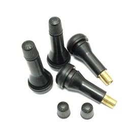 4x Snap-in Rubber Valves TR 414 Tyre Valves Rim Valves 50 mm